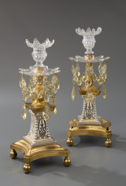 Pair Of Candlesticks, c1775-80. Creator: James Giles.