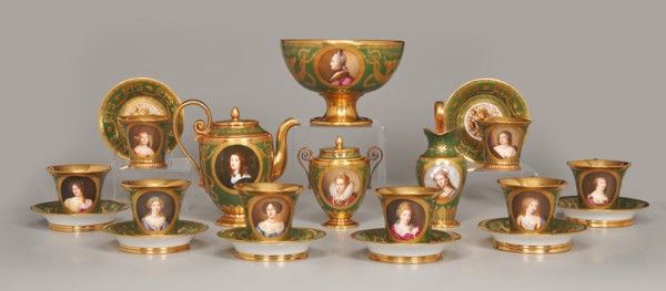 Tea Service Of Famous Women (Cabaret Des Femmes Célèbres), 1811-1812. Creator: Unknown.
