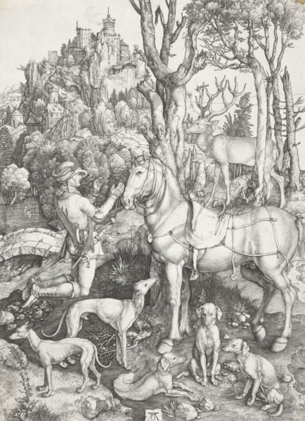 St. Eustace, c.1501. Creator: Albrecht Durer.