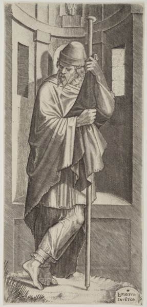 St James Major. Plate 6. From: Christ and the Apostles, 1545. Creator: Lambert Suavius.