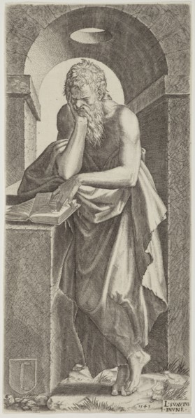 St Simon. Plate 4. From: Christ and the Apostles, 1545. Creator: Lambert Suavius.