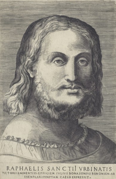 Portrait of Raphael, (c1518). Creator: Giulio Bonasone.