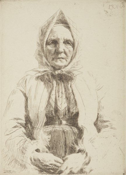 Mona, 1911. Creator: Anders Leonard Zorn.