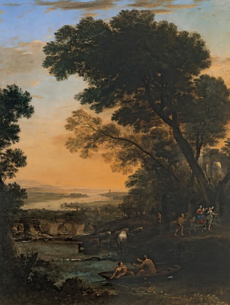 Pastoral Landscape with the Flight into Egypt, 1663. Creator: Claude Lorrain.