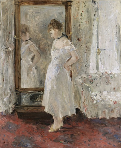 The Psyche mirror, 1876. Creator: Berthe Morisot.