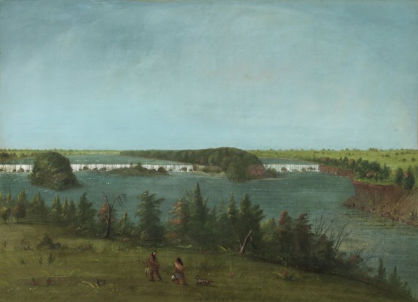 The Falls of Saint Anthony, 1871. Creator: George Catlin.
