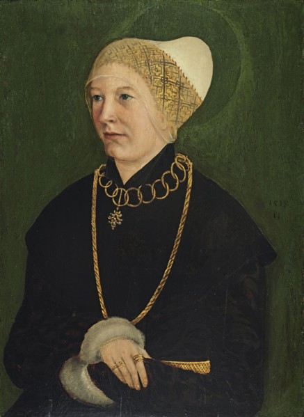 Portrait of a Woman (Anna Fugger?), 1518. Creator: Master of the Monogram TK.