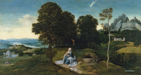 Landscape with the Rest on the Flight into Egypt, 1518. Creator: Joachim Patinir.