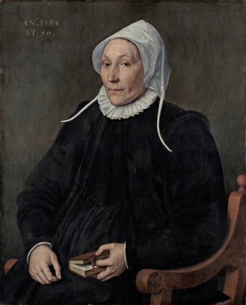 Portrait of a Woman aged Fifty-six, 1594. Creator: Cornelius Ketel.