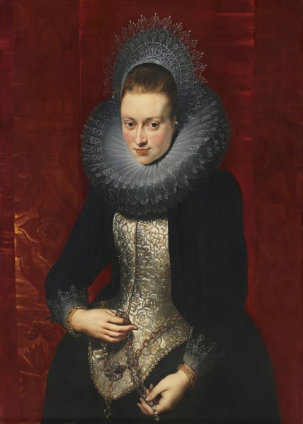 Portrait of a Young Woman with a Rosary, 1609. Creator: Peter Paul Rubens.
