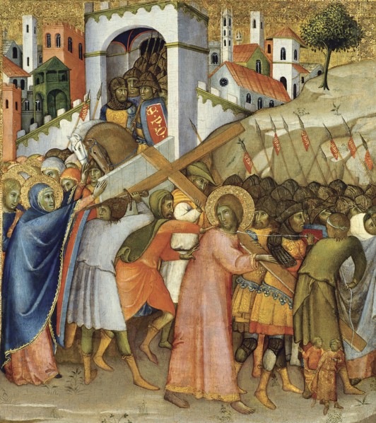 Christ on the route to Calvary, 1415. Creator: Andrea di Bartolo.