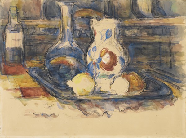 Bottle, Carafe, Jug and Lemons, 1902. Creator: Paul Cezanne.
