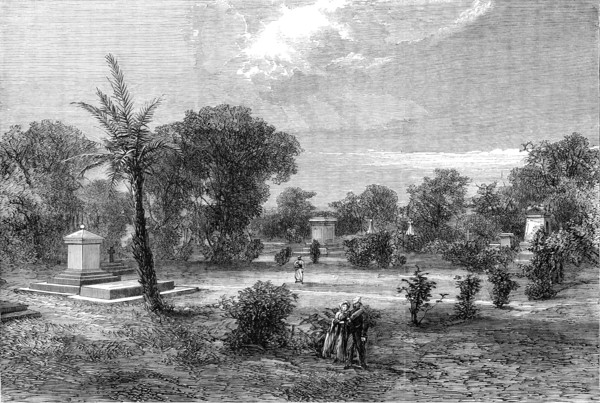 The burial-ground at Lucknow, 1864. Creator: Unknown.