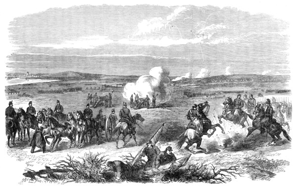 The War in Denmark: a skirmish near Fredericia, 1864. Creator: Unknown.
