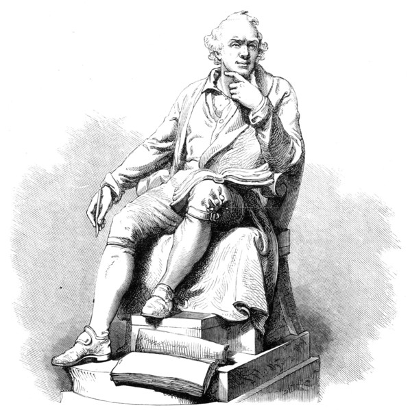 Statue of John Hunter, by H. Weekes, R.A., in the Exhibition of the Royal Academy, 1864. Creator: Unknown.