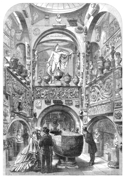 Sir John Soane's Museum in Lincoln’s-Inn-Fields: the Sarcophagus-Room, 1864. Creator: Mason Jackson.