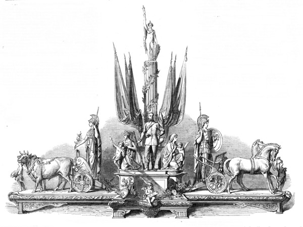 The International Volunteer Challenge Trophy to be shot for at the Wimbledon Meeting, 1865. Creator: Unknown.