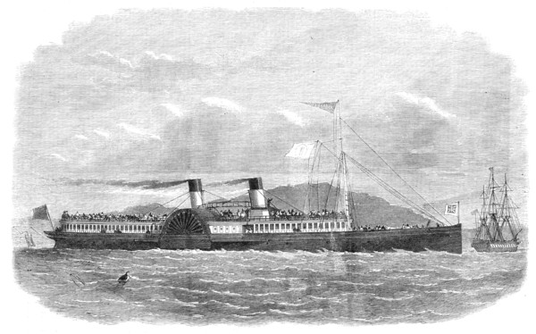The Saloon Steam-Packet Company’s vessel Alexandra, for passenger traffic on the Thames, 1865. Creator: Unknown.
