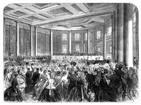 Opening of the Birmingham Central Free Library, 1865. Creator: Unknown.
