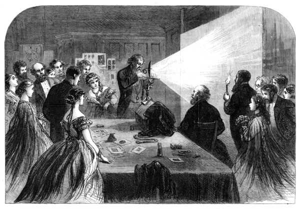 Meeting of the British Association at Birmingham - photography by aid of the Magnesium Light, 1865. Creator: Unknown.