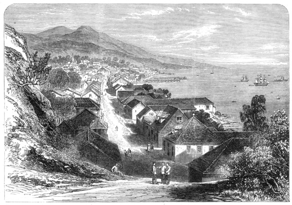 The town of Basseterre, Guadaloupe, French West Indies, 1865. Creator: Unknown.