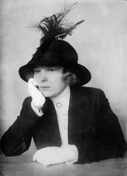 The female fan - "this is our last chance" - Bessie Stewart, between c1910 and c1915. Creator: Bain News Service.