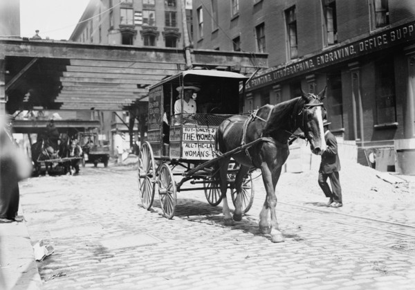 Suffragettes on way to Boston, 1913. Creator: Bain News Service.