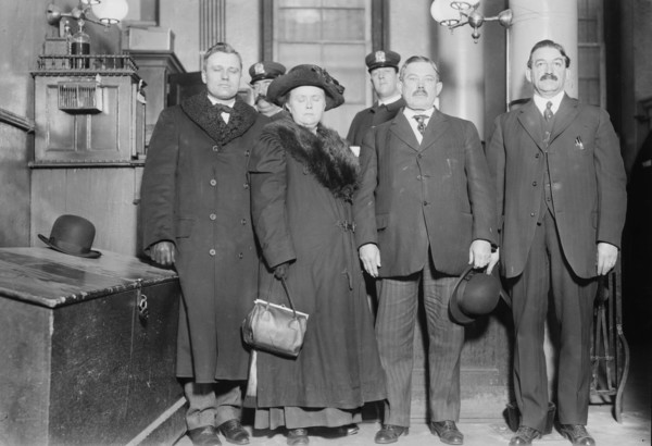 B.G. Lewis, Dr. Kath. Davis, Dr. J.A. Campbell, Warden P.A. Mallon, between c1910 and c1915. Creator: Bain News Service.