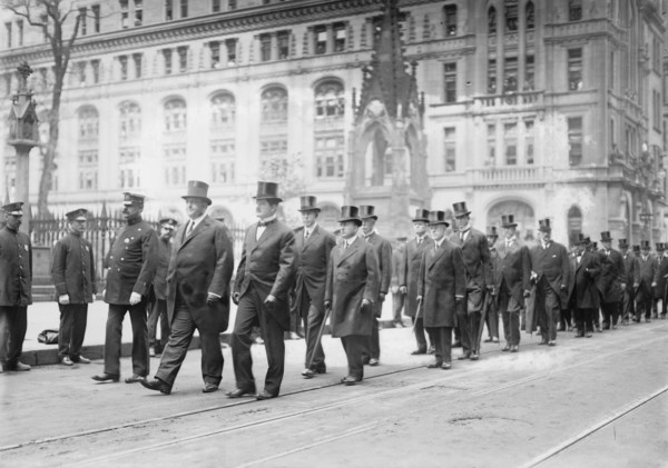 Gaynor pall bearers, Taft, Adamson, Waldo, 1913. Creator: Bain News Service.