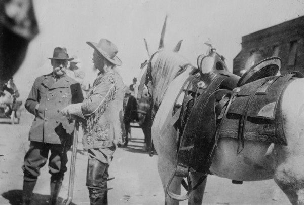 Prince of Monaco & Col. Cody, 1913. Creator: Bain News Service.