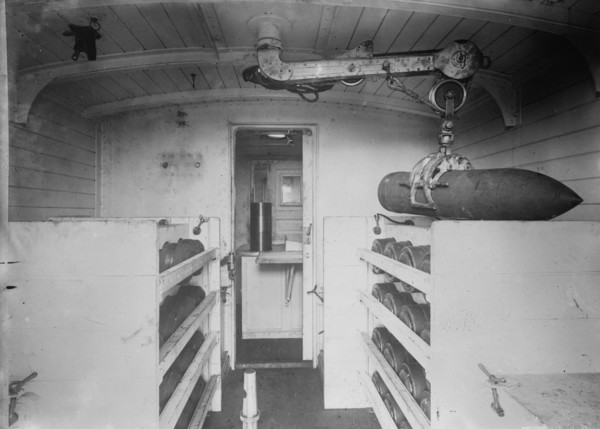 Schneider Coast Defense Train (ammunition Car), 1914. Creator: Bain News Service.