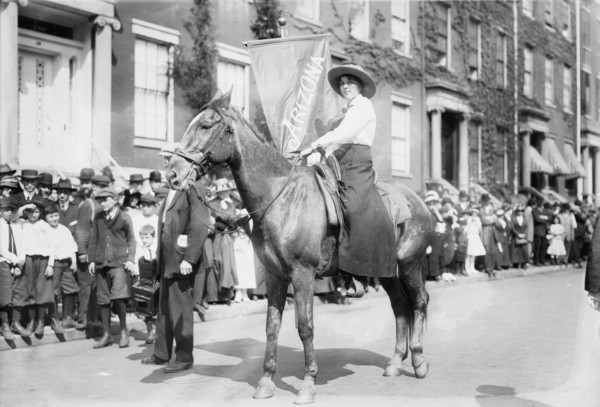 Madge Udall, Suffrage parade, 1913. Creator: Bain News Service.