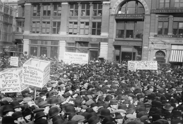 May Day '13, strikers in Union Square, 1913. Creator: Bain News Service.