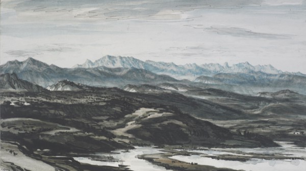 Asturian Coast, c.1916. Creator: David Muirhead Bone.