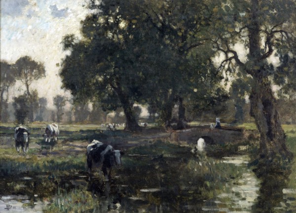 The brook, 1911. Creator: Bertram Priestman.