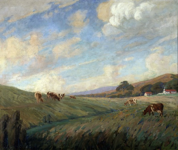 Untitled (landscape), 1918. Creator: Ernest George Hood.