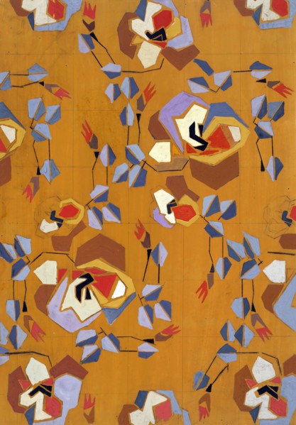 Untitled (Textile design no VII),  c1925. Creator: Frances Hodgkins.