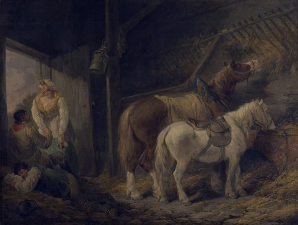 A carrier's stable, 1791. Creator: George Morland.