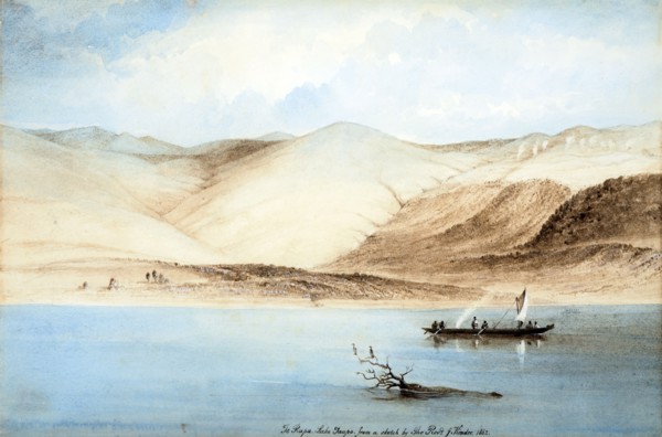 Te Rapa, Lake Taupo, 1862. Creator: John Kinder.