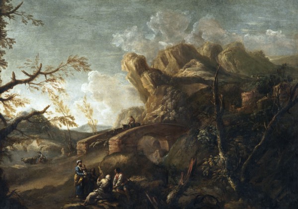 Landscape, c1645. Creator: Salvator Rosa.