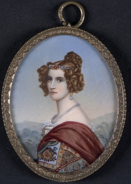 Miniature painting, c1830. Creator: Joseph Karl Stieler.