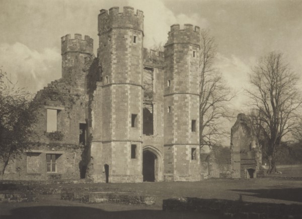 The ruins of Cowdray, Sussex. From the album: Photograph album - England, 1920s. Creator: Harry Moult.