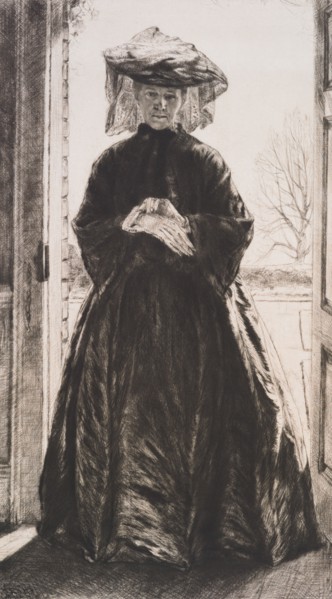 The garden door, 1909. Creator: Francis Dodd.