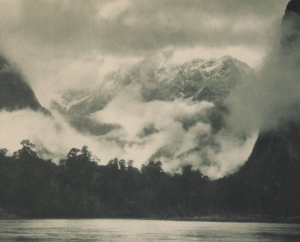 Mountain mists, Lake Ada, Milford Sound, 1920s. Creator: Harry Moult.