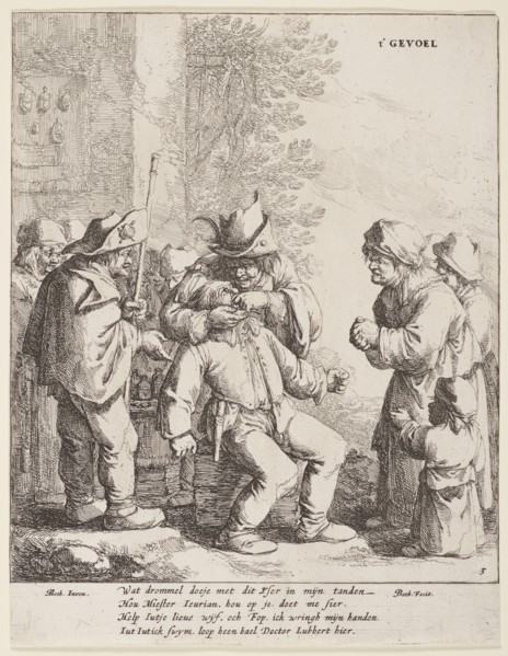 The five senses (touch),  1642-1650. Creator: Jan Dirksz Both.