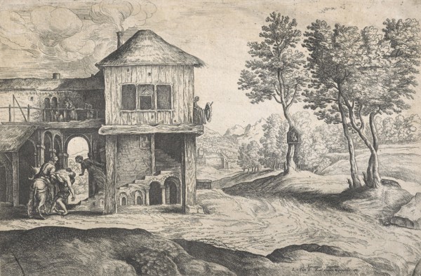 The good Samaritan,  Mid 17th century. Creator: Lucas van Uden.