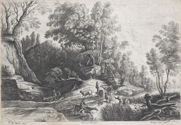 The watering place,  c. 1629-40. Creator: Lucas van Uden.