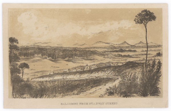 Halcombe from Stanway Street,  c.1878. Creator: Edith Stanway Halcombe.
