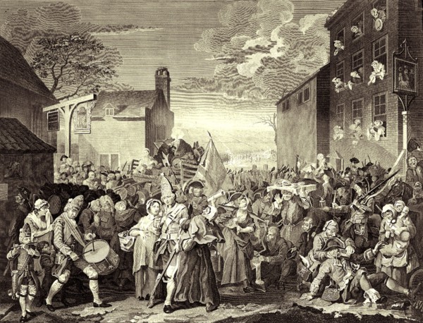 March to Finchley, 1806. Creators: Thomas Cook, William Hogarth.