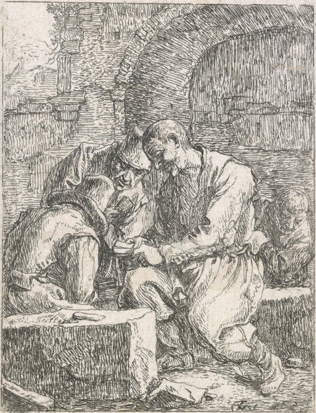 The Card players,  1631-1677. Creator: Thomas Wyck.